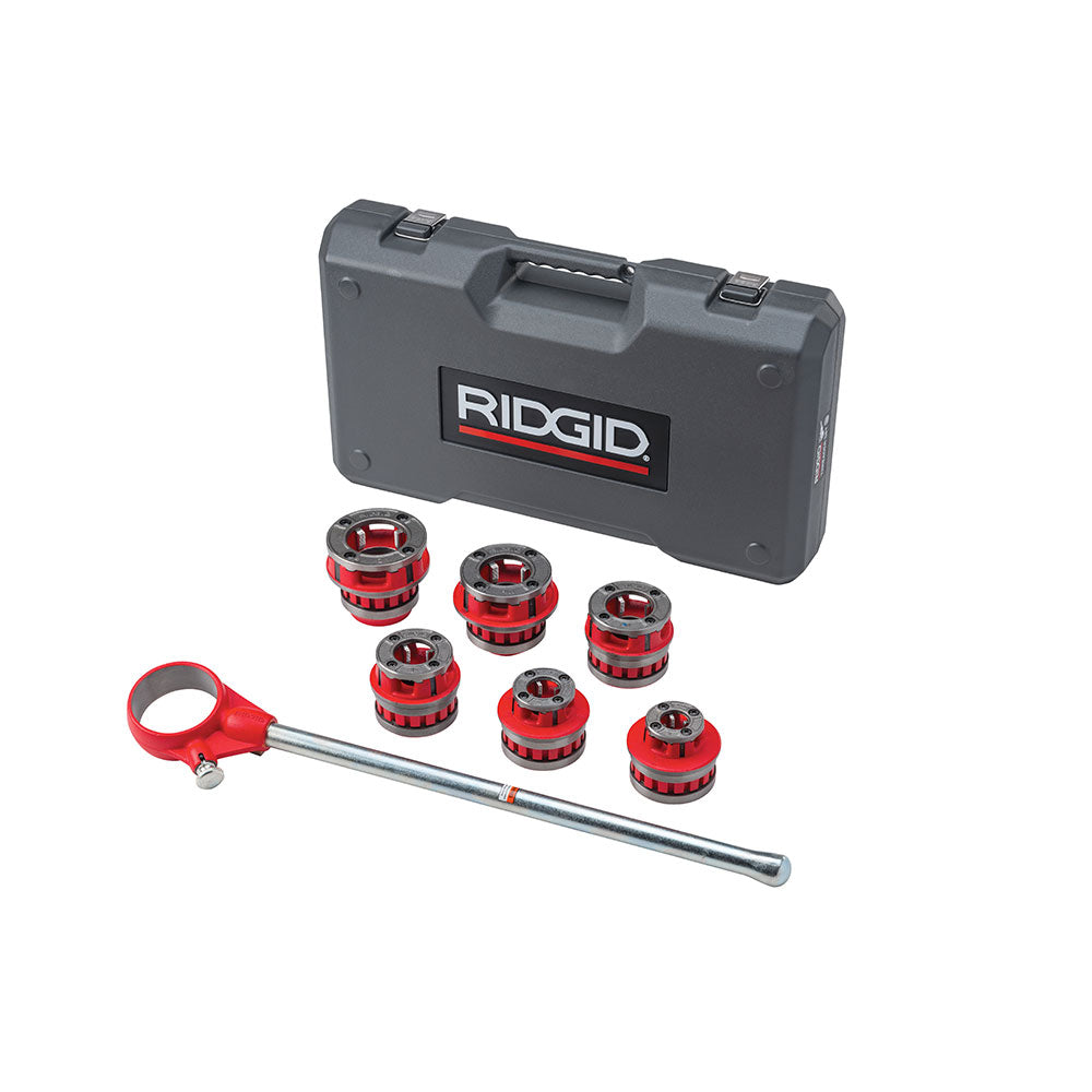 RIDGID 36475 12-R 1/2" - 2" NPT Exposed Ratchet Threader Set - 2