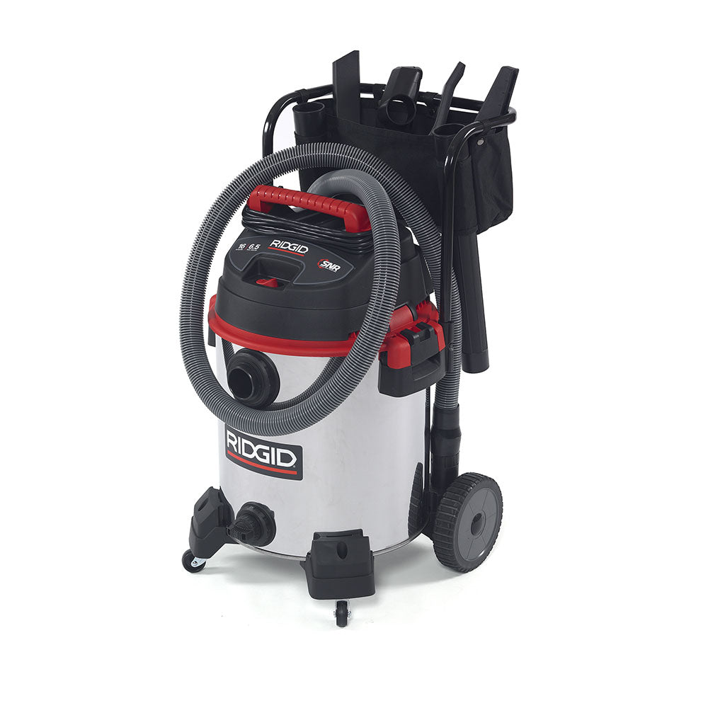 RIDGID 50353 1610RV 16 Gal Red Stainless Steel Wet/Dry Vac - 3