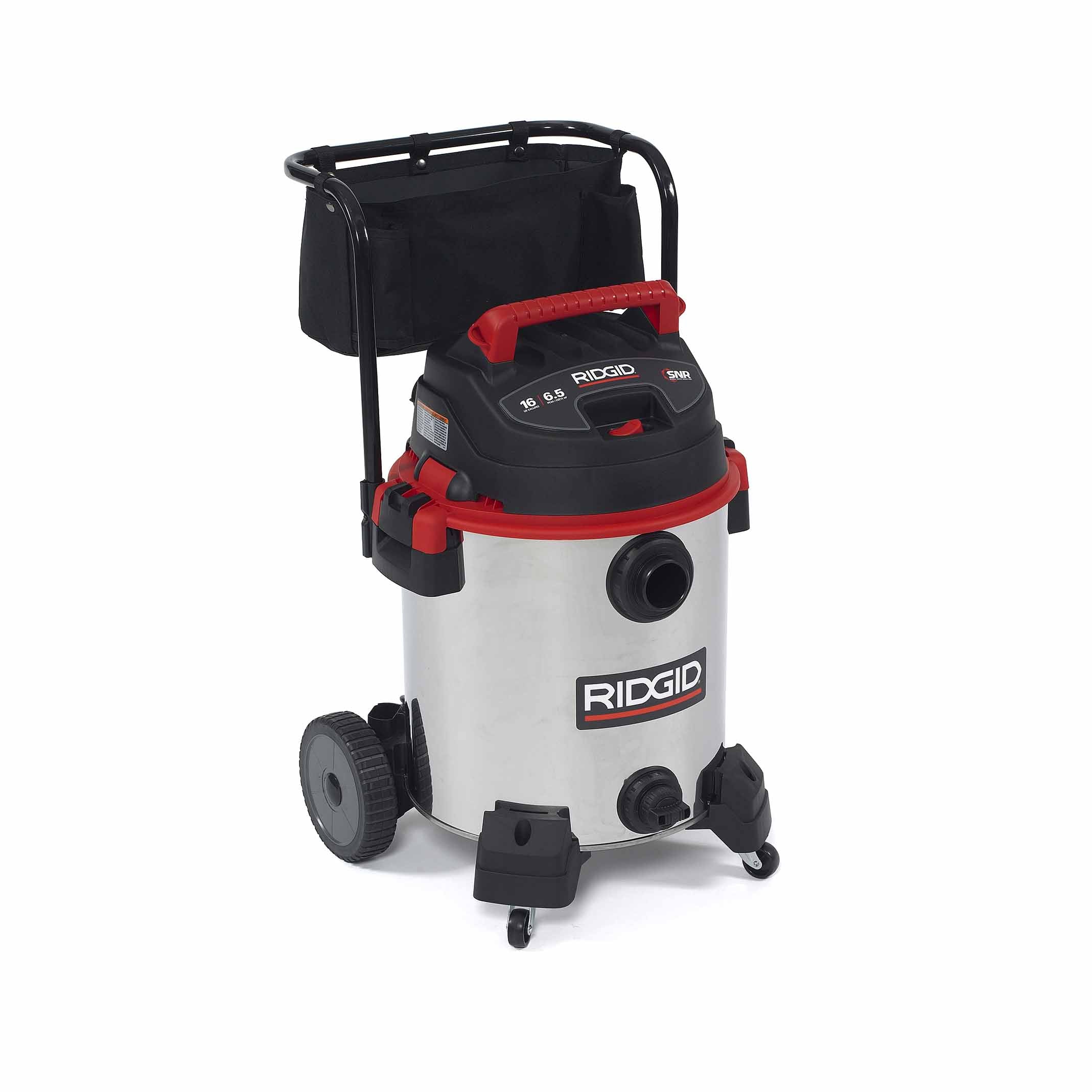 RIDGID 50353 1610RV 16 Gal Red Stainless Steel Wet/Dry Vac - 12