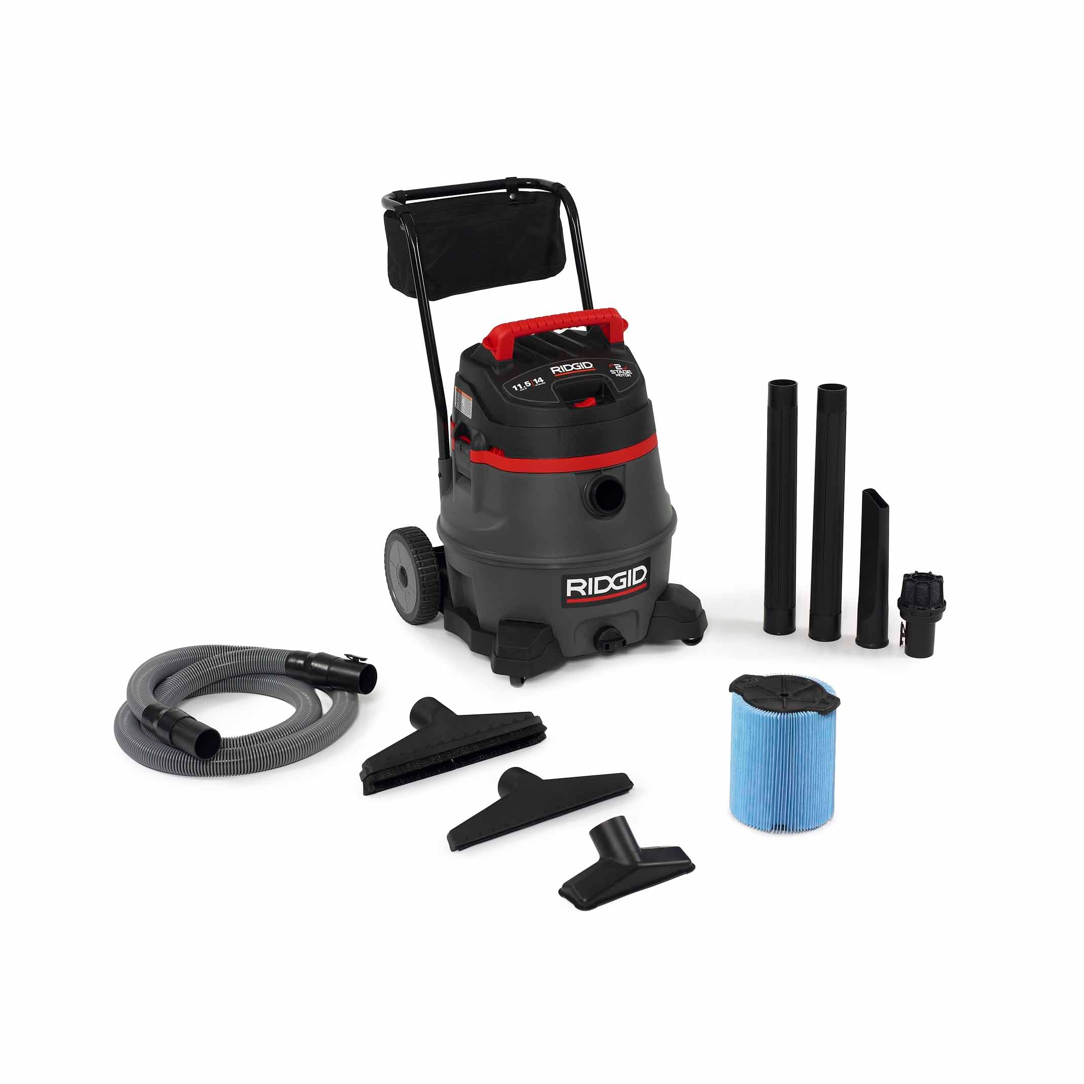 RIDGID 50358 RV2400A 14 Gal Red 2 Stage Wet/Dry Vac - 2