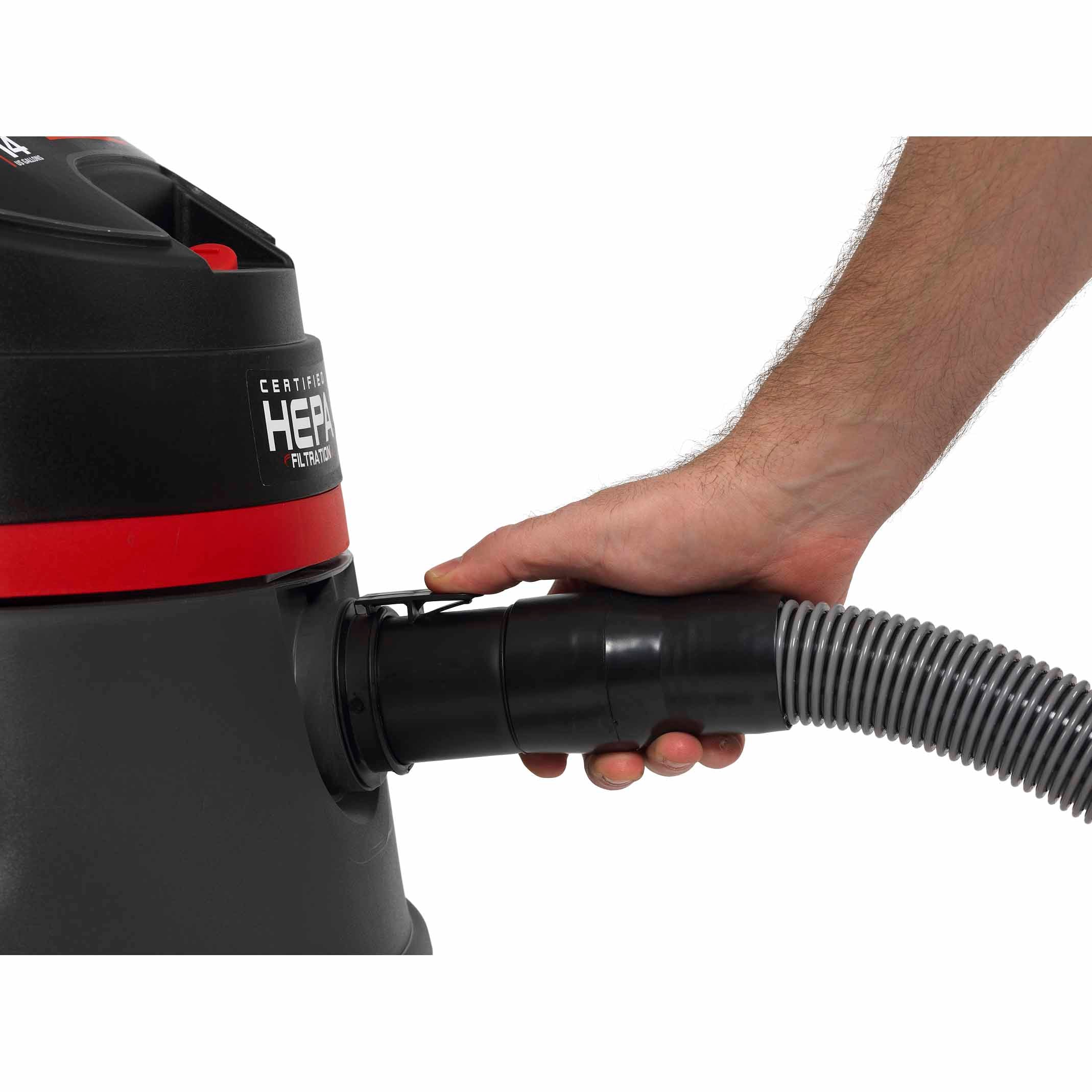 RIDGID 50368 RV2400HF 14 Gal Red HEPA Wet/Dry Vac - 15