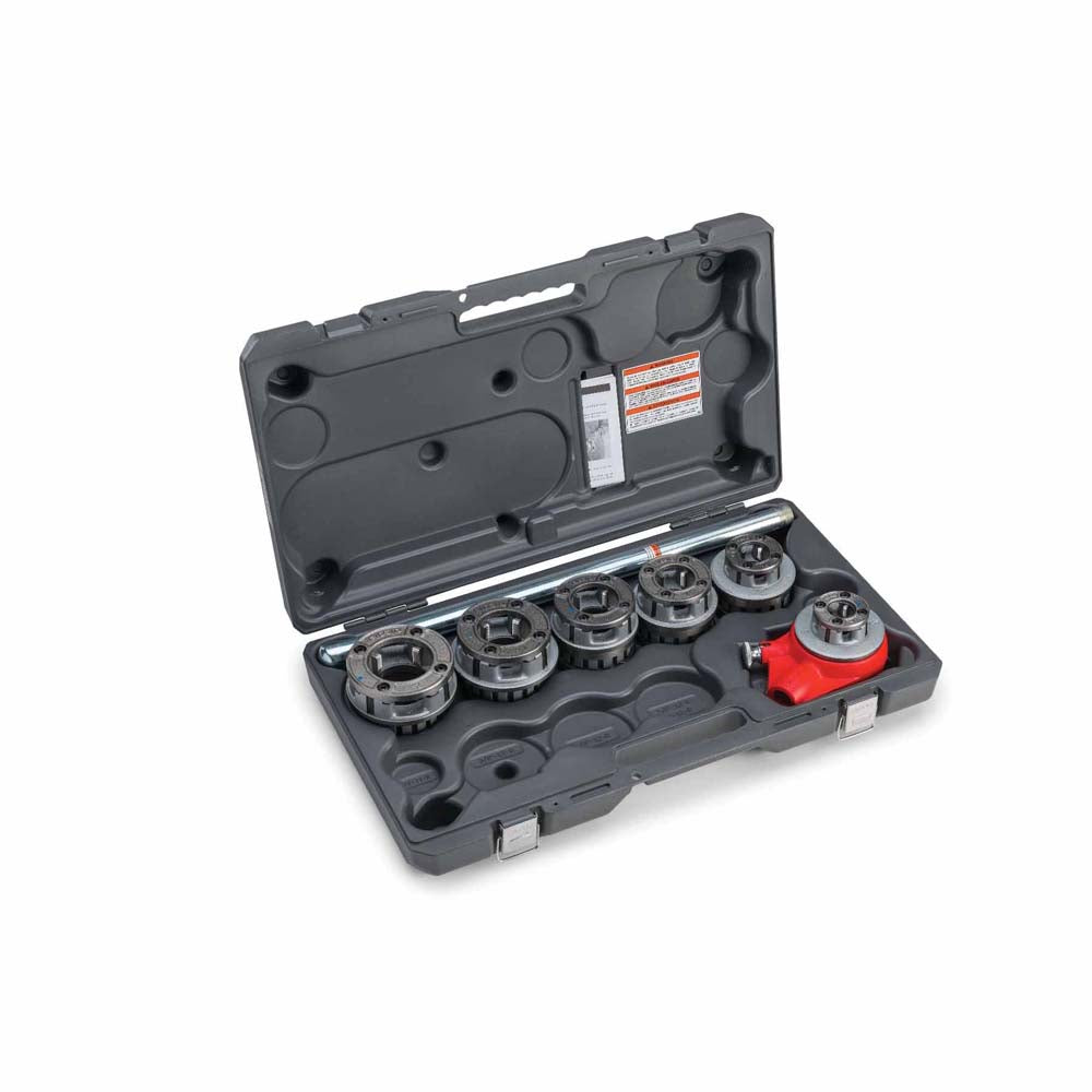 RIDGID 55207 Threader, 12-R 1/2" - 2 " NPT Exposed Ratchet Threader Set for Plastic Coated Pipe - 2