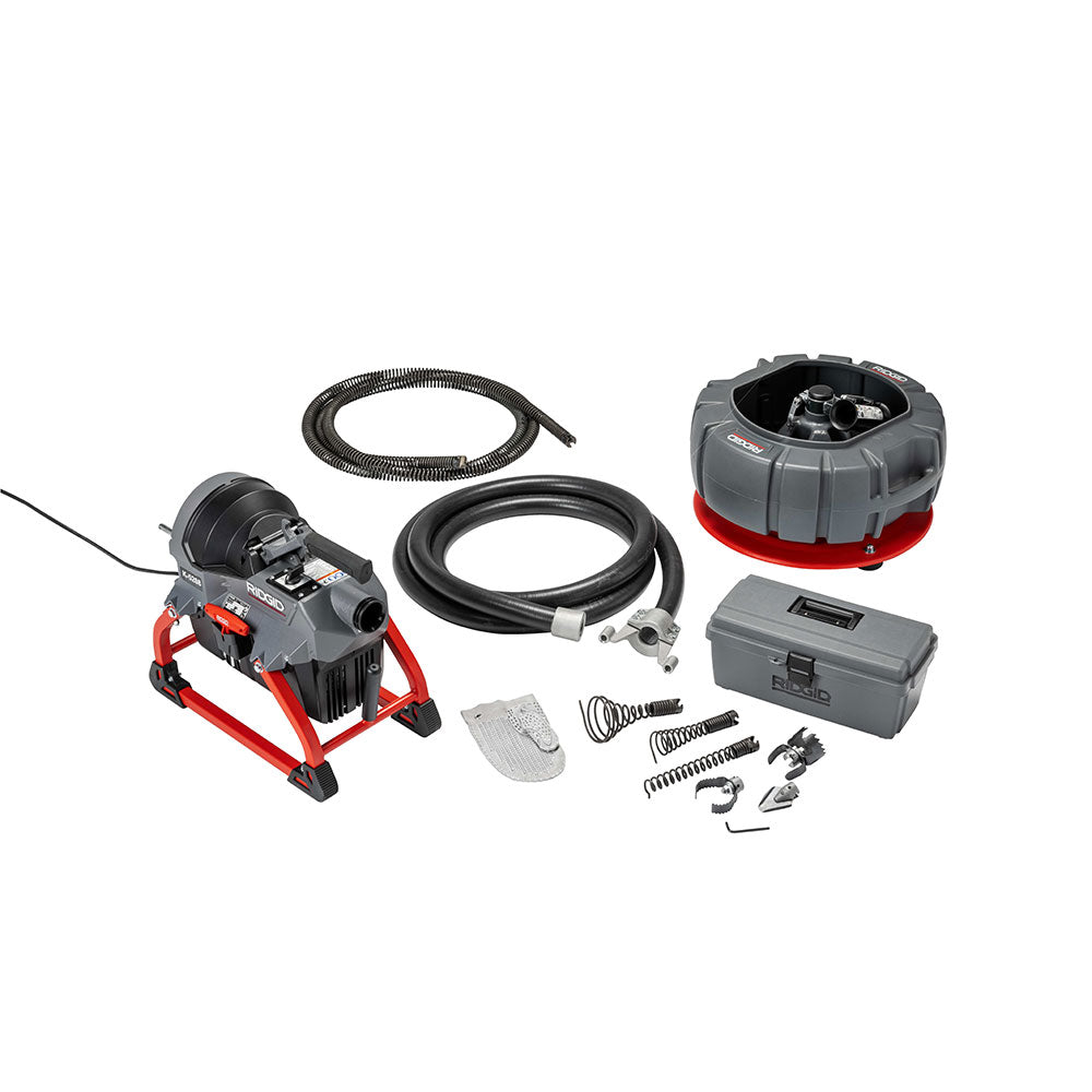 RIDGID 61693 K-5208, 115V 60Hz Sectional Drain Cleaner Kit - 9