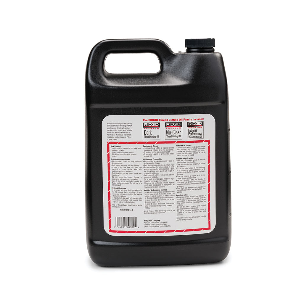 RIDGID 70830 Low Odor Anti-Misting Dark Thread Cutting Oil, 1 Gallon - 2